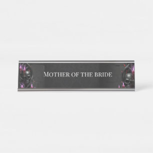 Placa De Mesa Casamento de Vampiro Gótico de Noite Eterna Romanc