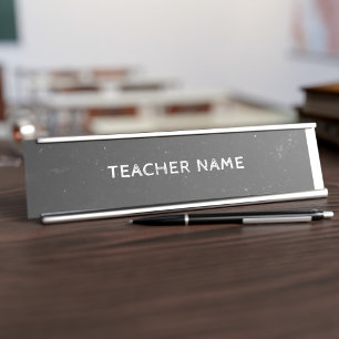 Placa De Mesa Chalkboard Teacher ou Tutor Desk Name Placa