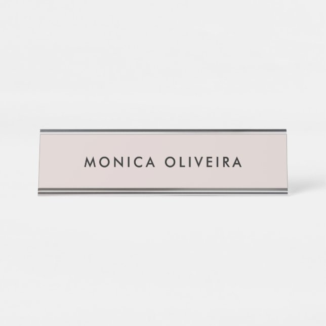 Placa De Mesa Champagne profissional simples (Frente)