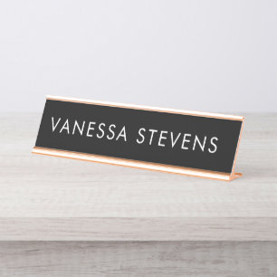 Placa De Mesa Chefe Lady Desk Plate