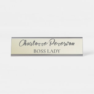 Placa De Mesa Chefe Personalizado Lady Funny