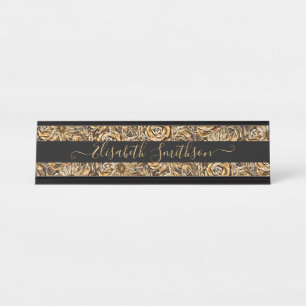 Placa De Mesa Chic Classy Elegant Custom Professional Floral