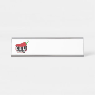 Placa De Mesa Chili Cook-Off