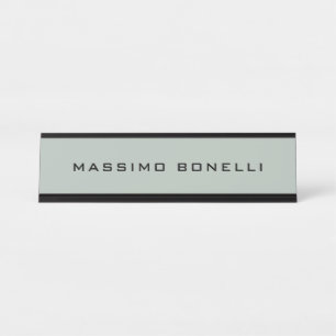 Placa De Mesa Cinza Cinza Minimalista Simples Legível Moderno