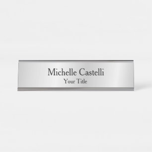 Placa De Mesa Cinza Classical Simple Stendente Simples, Exclusiv
