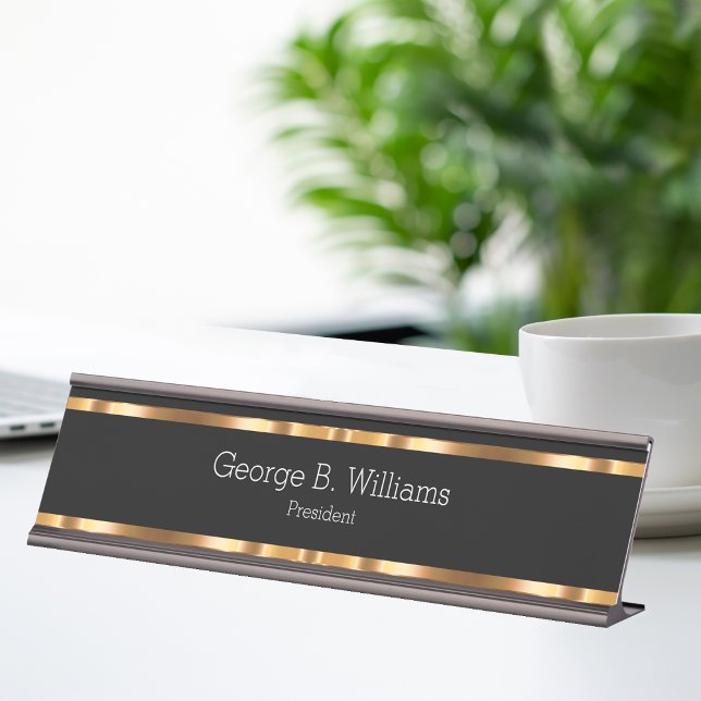 Placa De Mesa Classy Office Executive (Criador carregado)