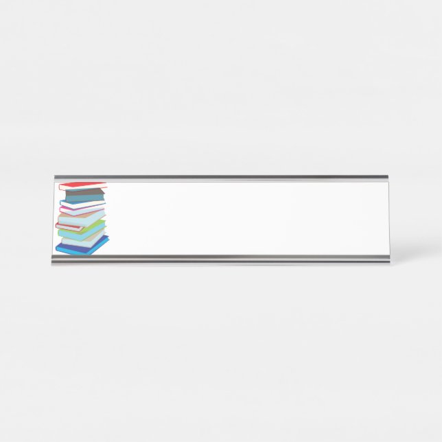 Placa De Mesa Clube de Livros (Frente)