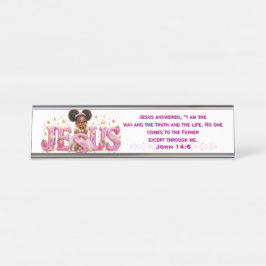 Placa de Mesa com Escritura StarBerry™ "JESUS"