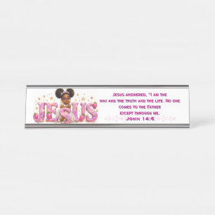 Placa de Mesa com Escritura StarBerry™ "JESUS"