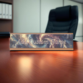 Placa De Mesa Consultor Arte Abstrata Moderna