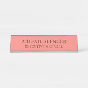 Placa De Mesa Coral Profissional Clássico Moderno, Rosa