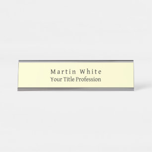 Placa De Mesa Cream Cor Simples, Elegante Moderno