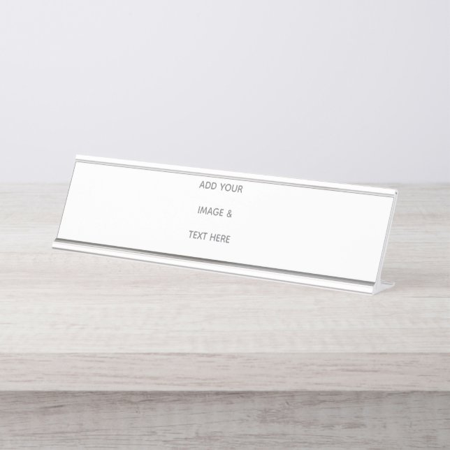 Placa De Mesa Create Your Own white  (Frente)