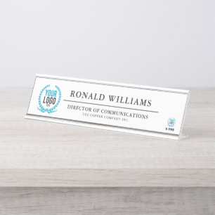 Placa De Mesa Criar seu próprio logotipo personalizado