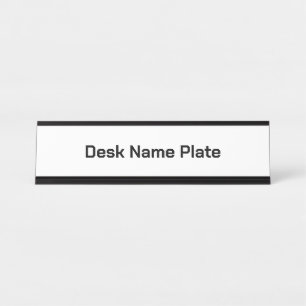 Placa De Mesa Crie seu padrão personalizado preto