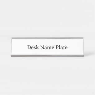 Placa De Mesa Crie seu Prata Padrão Personalizado