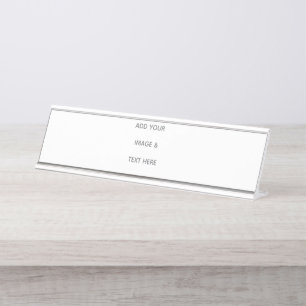 Placa De Mesa Crie seu próprio branco