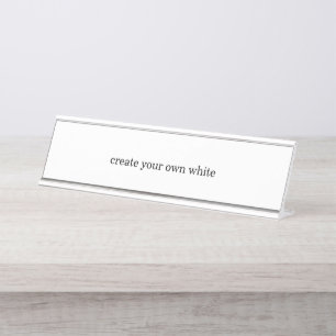 Placa De Mesa crie seu próprio branco 