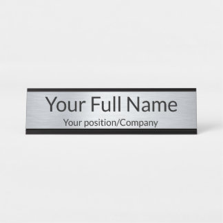 Placa De Mesa Custom Name Desk Name Plate for Office Decor