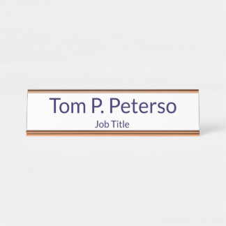 Placa De Mesa Custom Name Desk Name Plate for Office Decor