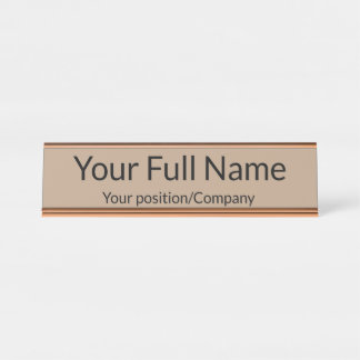 Placa De Mesa Custom Name Desk Name Plate for Office Decor