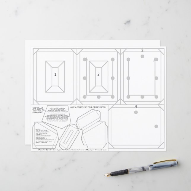 Placa de Mesa de Encomenda de Seleção de Partido 2 (Frente/Verso In Situ)