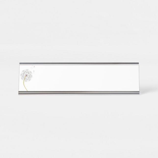 Placa De Mesa Dente-de-leão (Frente)