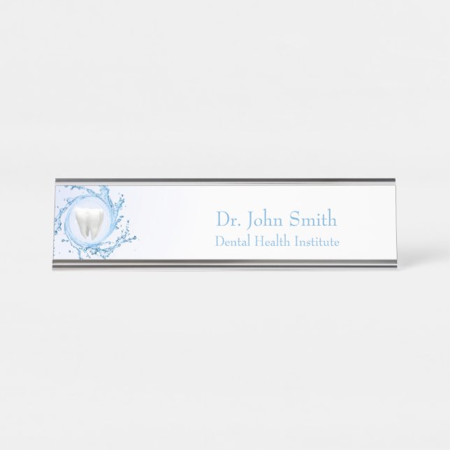 Placa De Mesa Dentista Dental Dental Tooth Professional (Frente)