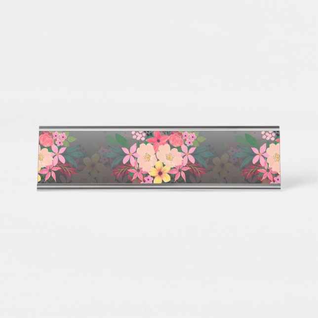 Placa De Mesa Design de madeira branca azul Bonito para aquarela (Frente)