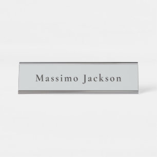 Placa De Mesa Design Moderno Cinza Tendência Único Pessoal