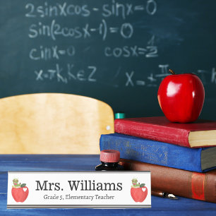 Placa De Mesa Dia de Apreciação de Professores, Maçã Vermelha, P