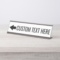 Direção da Seta com Texto Personalizado - apontand