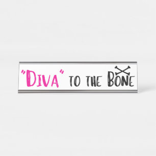 Placa De Mesa "DIVA" ao osso!