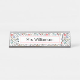 Placa De Mesa Diversão do Ícone de Porodle do Professor