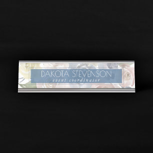 Placa De Mesa Dusty Floral Padrões personalizados de Pastel f