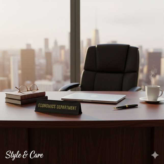 Placa De Mesa Economics Department Custom Academic Room (Economics Department Custom Academic Room Desk Name Plate)