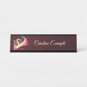 Placa De Mesa Elegância em movimento, o piano curvo.