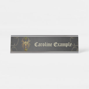 Placa De Mesa elegância mecânica, a aranha no escuro.