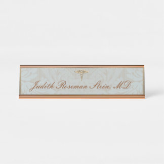 Placa De Mesa Elegant Medical Professional Name Plate