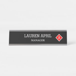 Placa De Mesa Elegante Diamante Personalizável