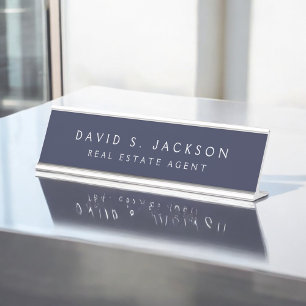 Placa De Mesa Elegante profissional elegante moderno branco dos