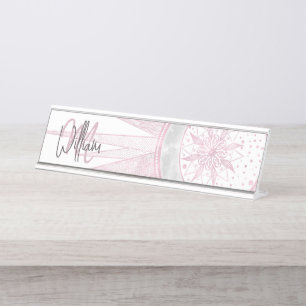 Placa De Mesa Elegante Sun Moon Doodle Mandala White Design