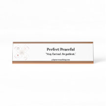 Placa de Mesa em Dourado Rosado Perfeito/Pacífico