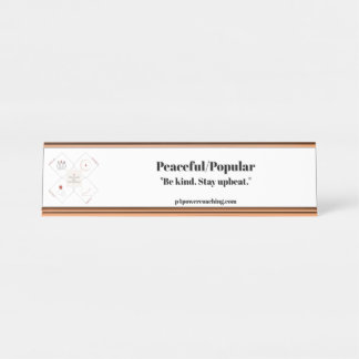 Placa de Mesa em Rosa Dourado Pacífico/Popular