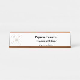 Placa de Mesa em Rosa Dourado Popular/Pacífico