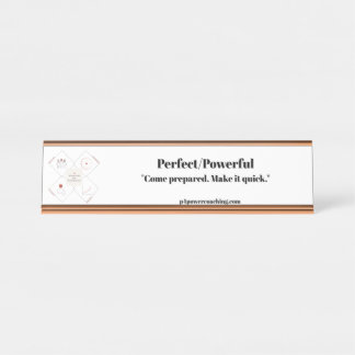 Placa de Mesa em Rose Gold Perfeito/Poderoso