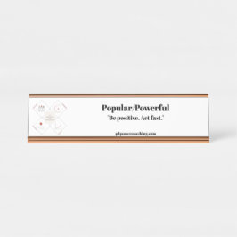 Placa de Mesa em Rose Gold Popular/Poderosa