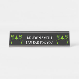 Placa De Mesa ENT Otolaringology Otorhinolaringologista