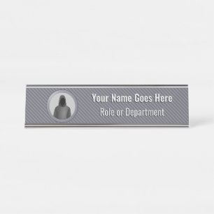 Placa De Mesa Equipe do InfoSec - Hacker do Tema Prateado no Log