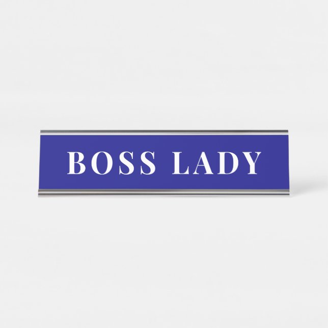 Placa De Mesa Escrivaninha Personalizada de Senhora Executiva Az (Frente)
